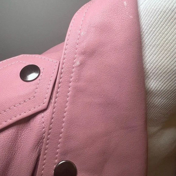 Cleobella Pink Leather Jacket - Picture 10 of 15